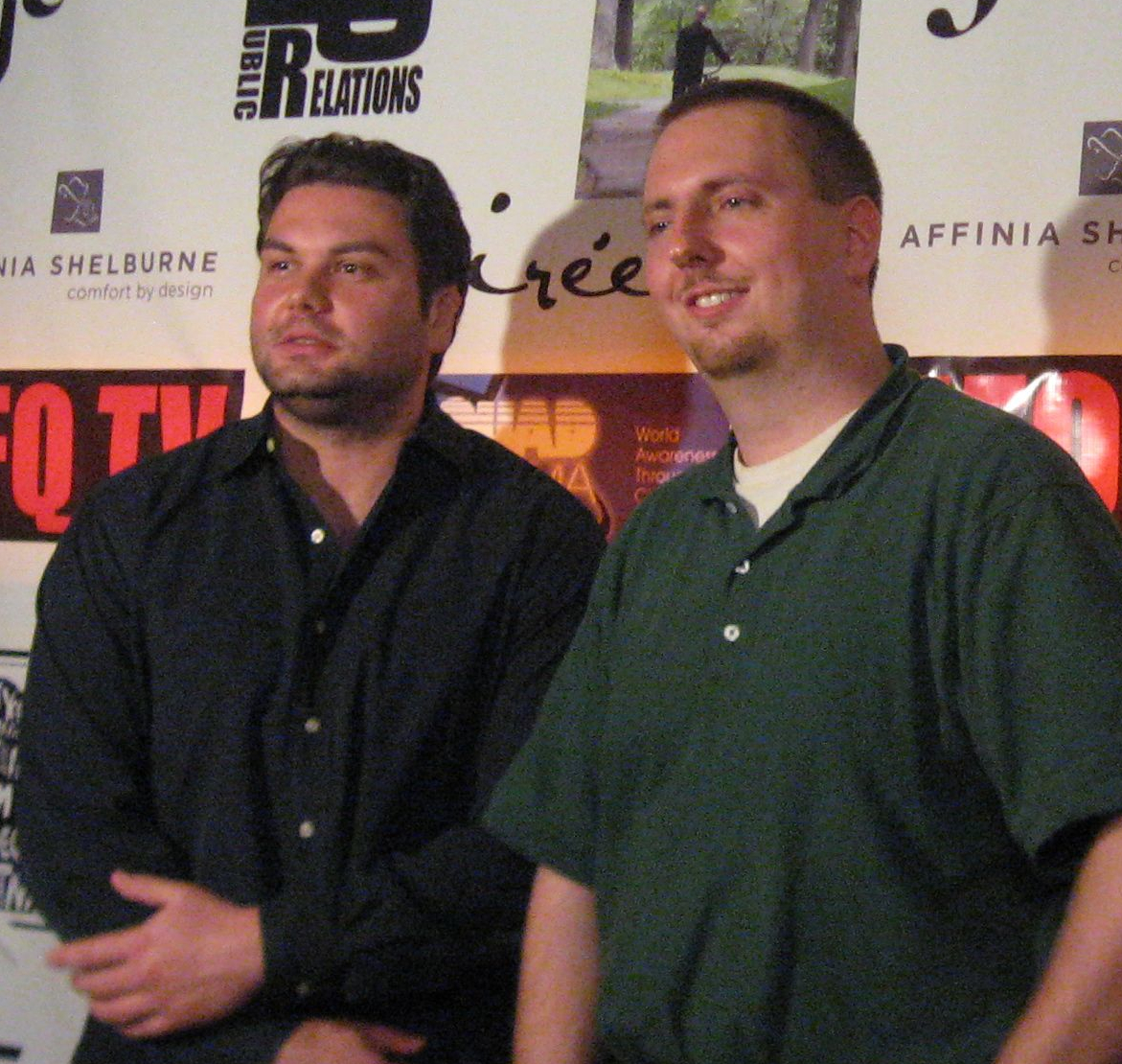 (From left to right) Dan Gregory & Blake J. Zawadzki at the 2011 New York International Independent Film & Video Festival.