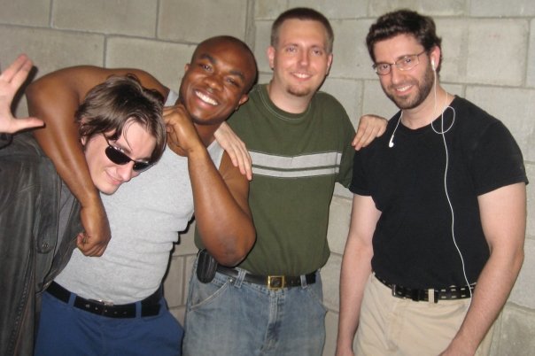 On the set of The Animal I've Become. (From left to right) Alan Kendall, Dayveonne Bussey, Blake Zawadzki, Patrick J. Curley.
