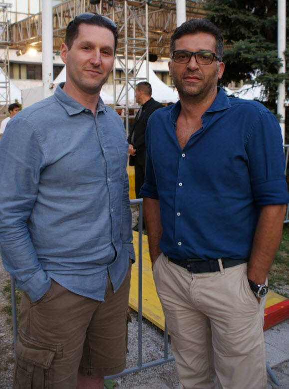 With movie Director Danis Tanovic at the 20th Sarajevo Film Festival (August 2014).