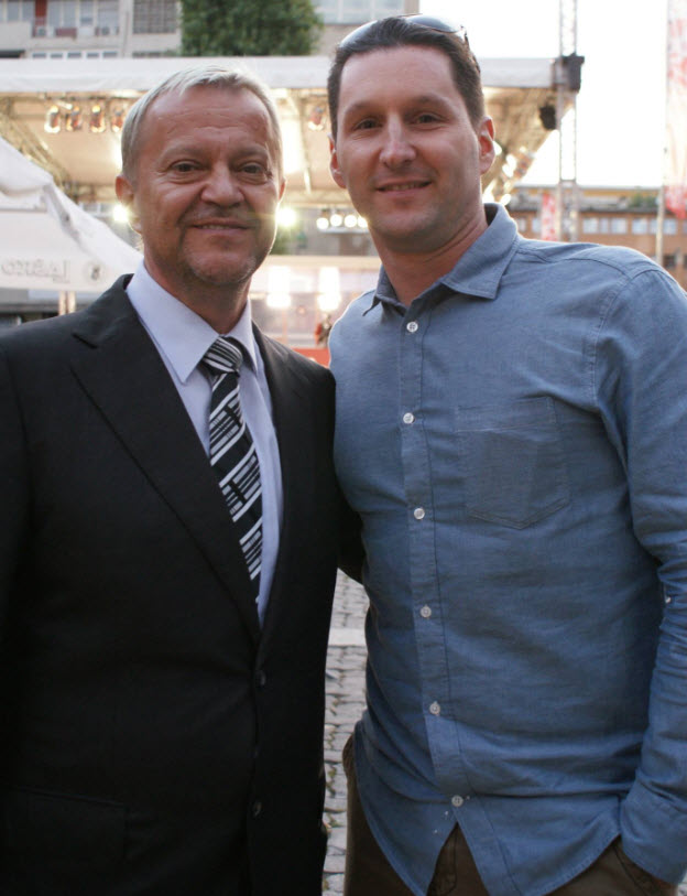 With Actor Emir Hadzihafizbegovic at the 20th Sarajevo Film Festival (August 2014).