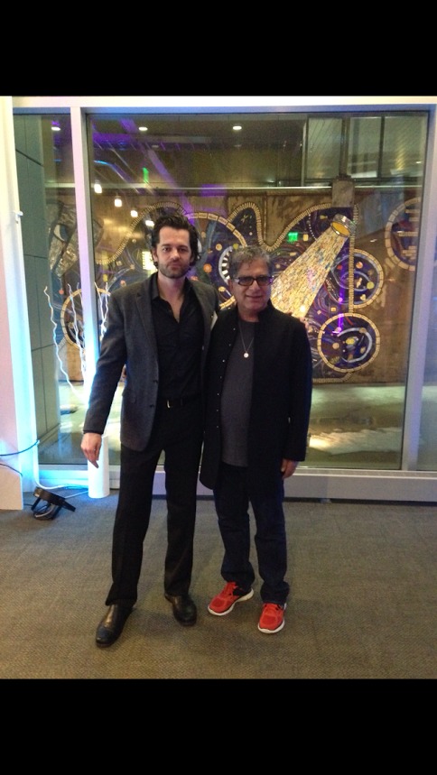 Deepak Chopra and Bernard Glincosky at event of The Future of God WHYY Studios