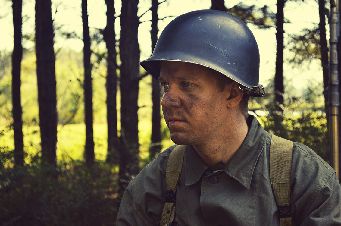 Benjamin Reed as Private Anderson in the World War II film The Last Rescue.