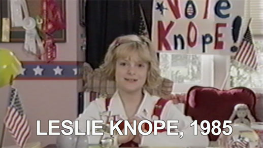 Audrey Scott as 10 year old Leslie Knope on 2012 Parks and Recreation 