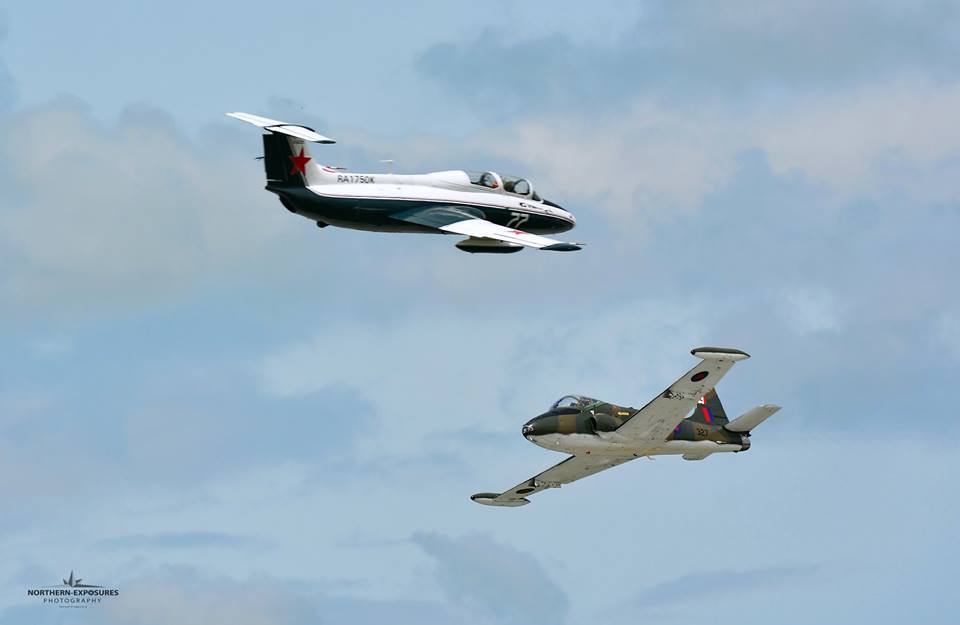 Head On Pass L-29 and BAC167 Strikemaster