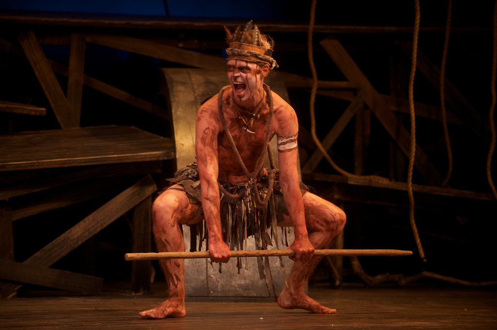 Act 3 Jack Merridew in LORD OF THE FLIES at Barrington Stage Company directed by Giovanna Sardelli