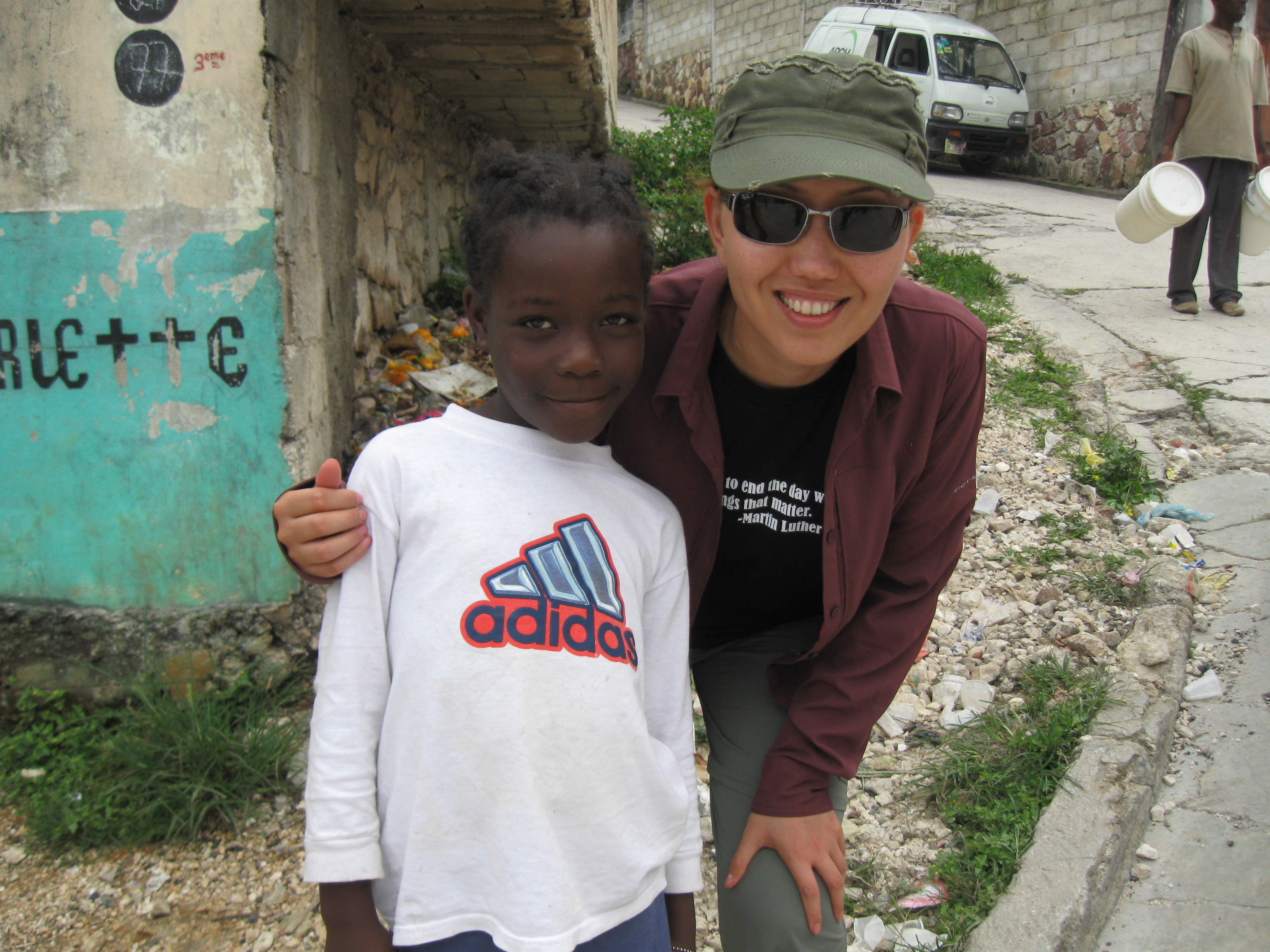 Nura Ashimova during Haiti Relief Effort.