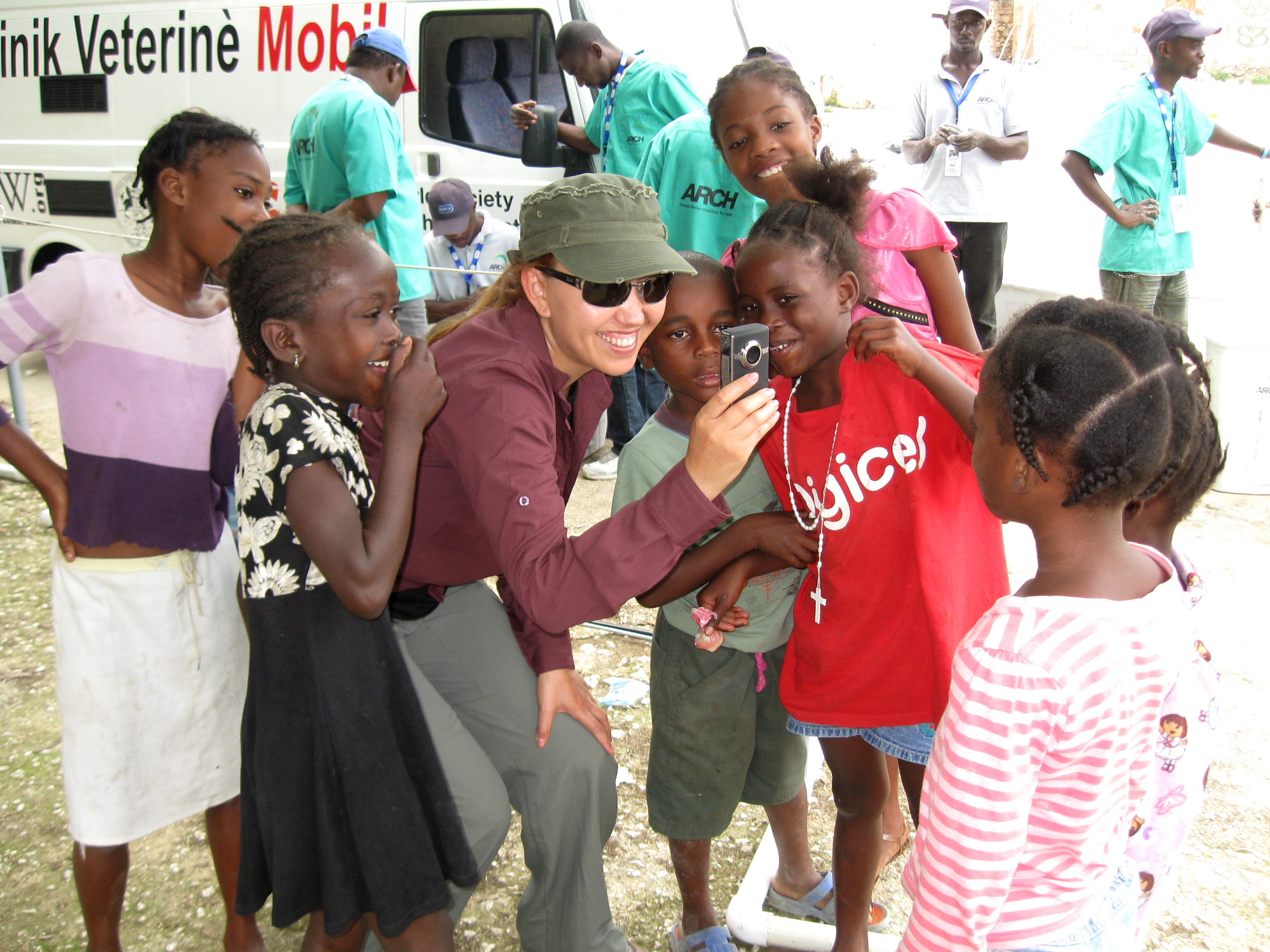 During a trip to Haiti to assist Animal Rescue Coalition for Haiti (ARCH).