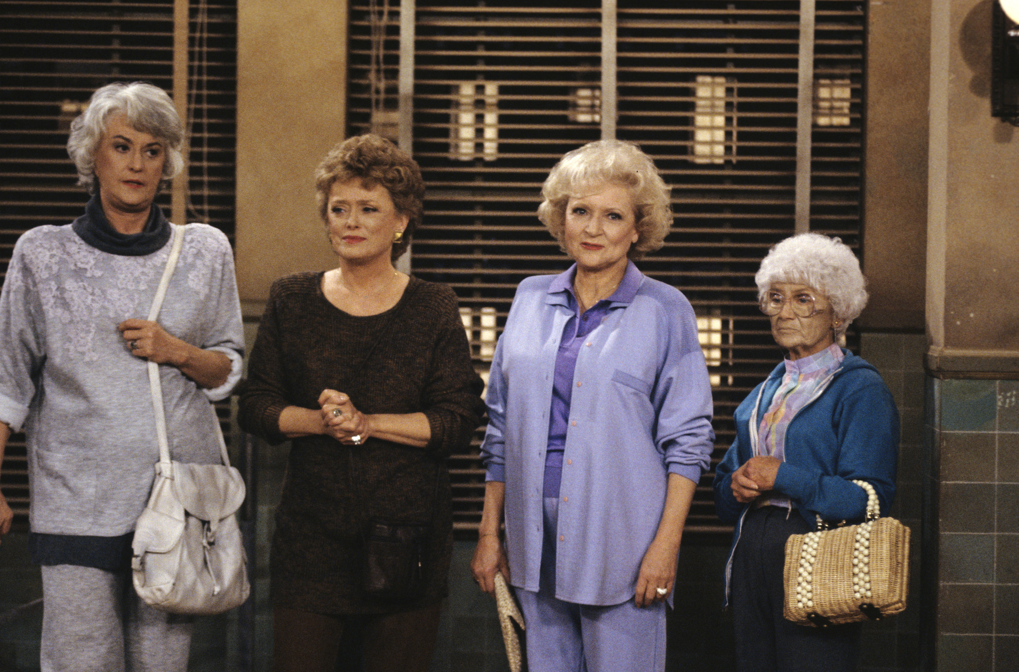 Still of Estelle Getty, Rue McClanahan, Bea Arthur and Betty White in The Golden Girls (1985)