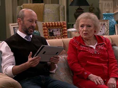 Still of J.P. Manoux and Betty White in Hot in Cleveland (2010)