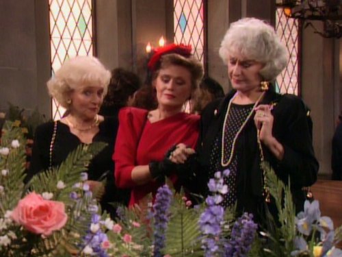 Still of Rue McClanahan, Bea Arthur and Betty White in The Golden Girls (1985)