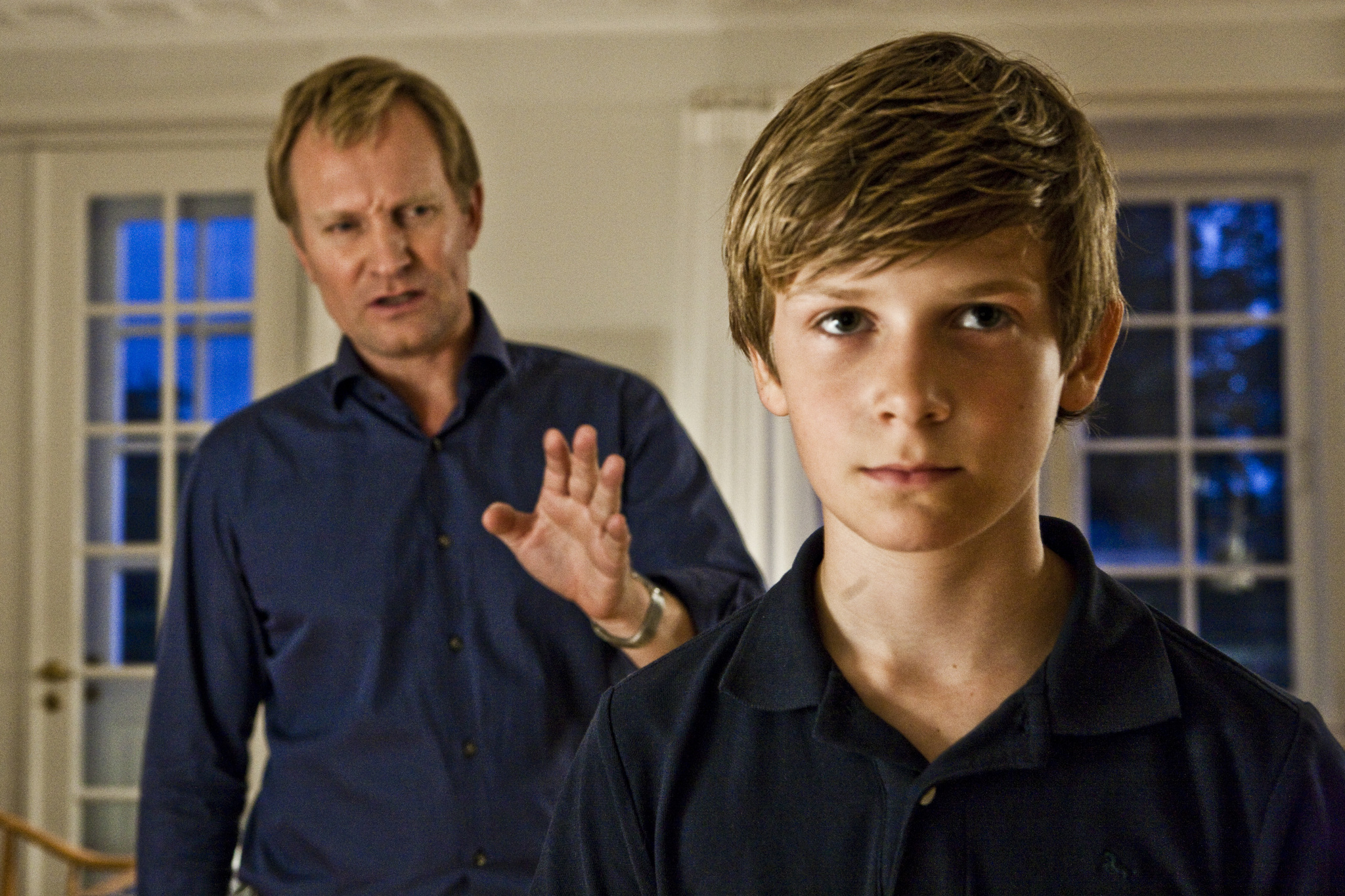 Still of Ulrich Thomsen and William Jøhnk Nielsen in Hævnen (2010)