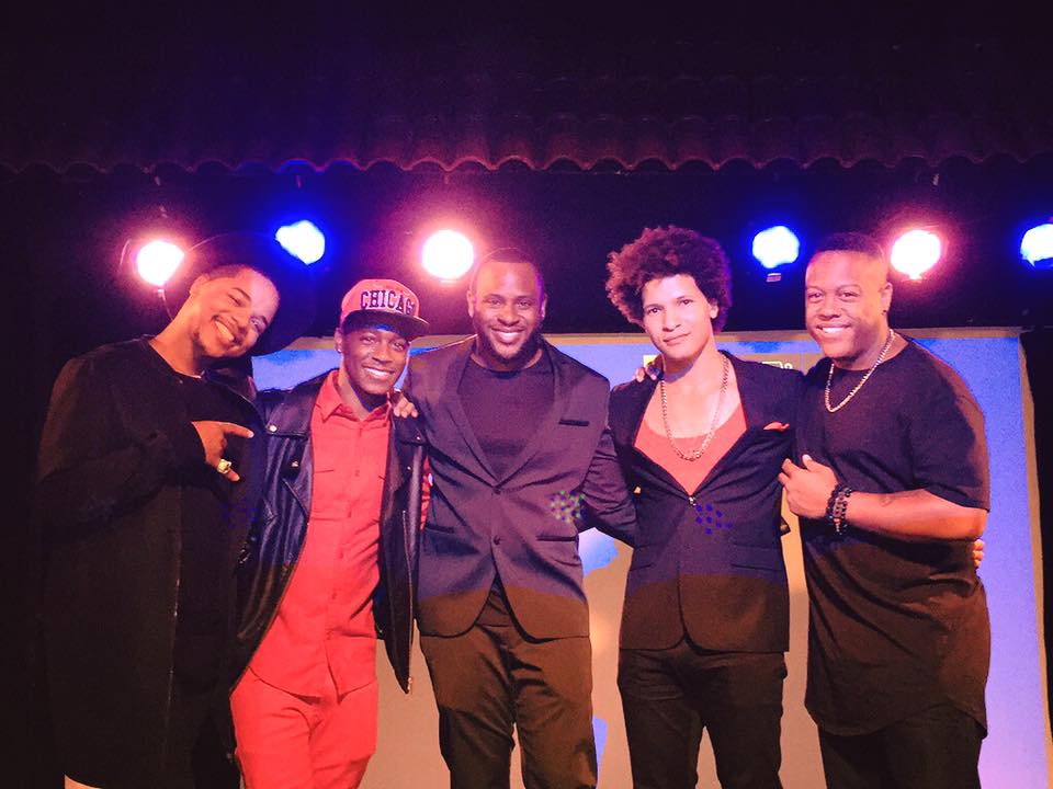 Brandon Moten, Donta Morrison, Andre Myers, Anthony Bawn and Brentley Willis at Cheetah In August Premiere