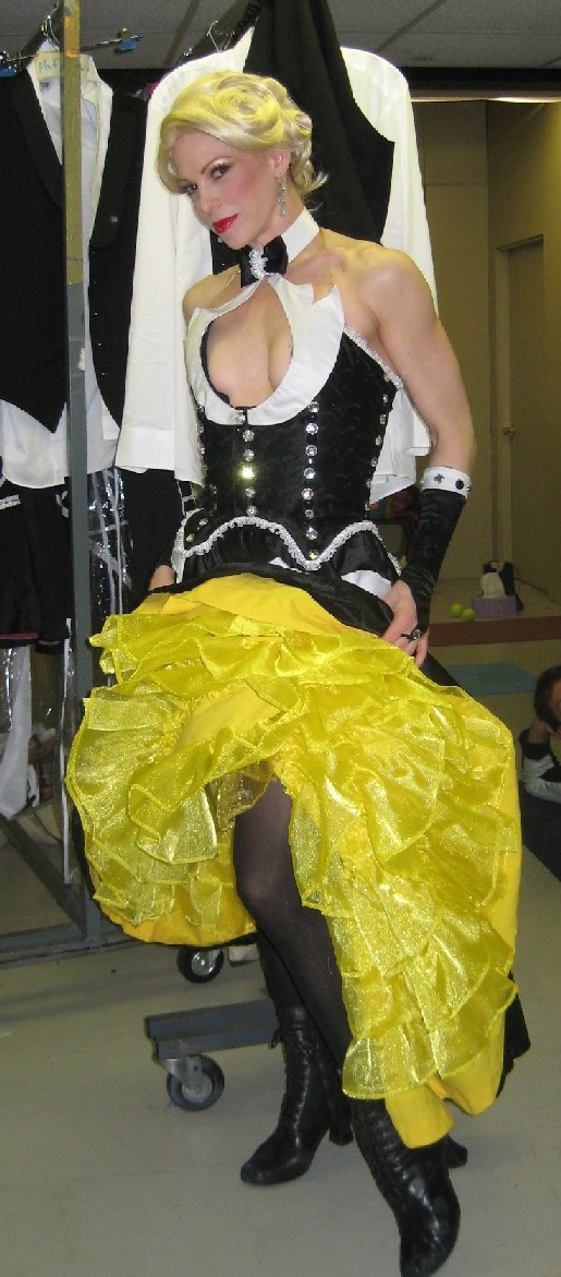 One-of-a-kind costume designed for CAN CAN performance @ FIDM presentation - March 2008