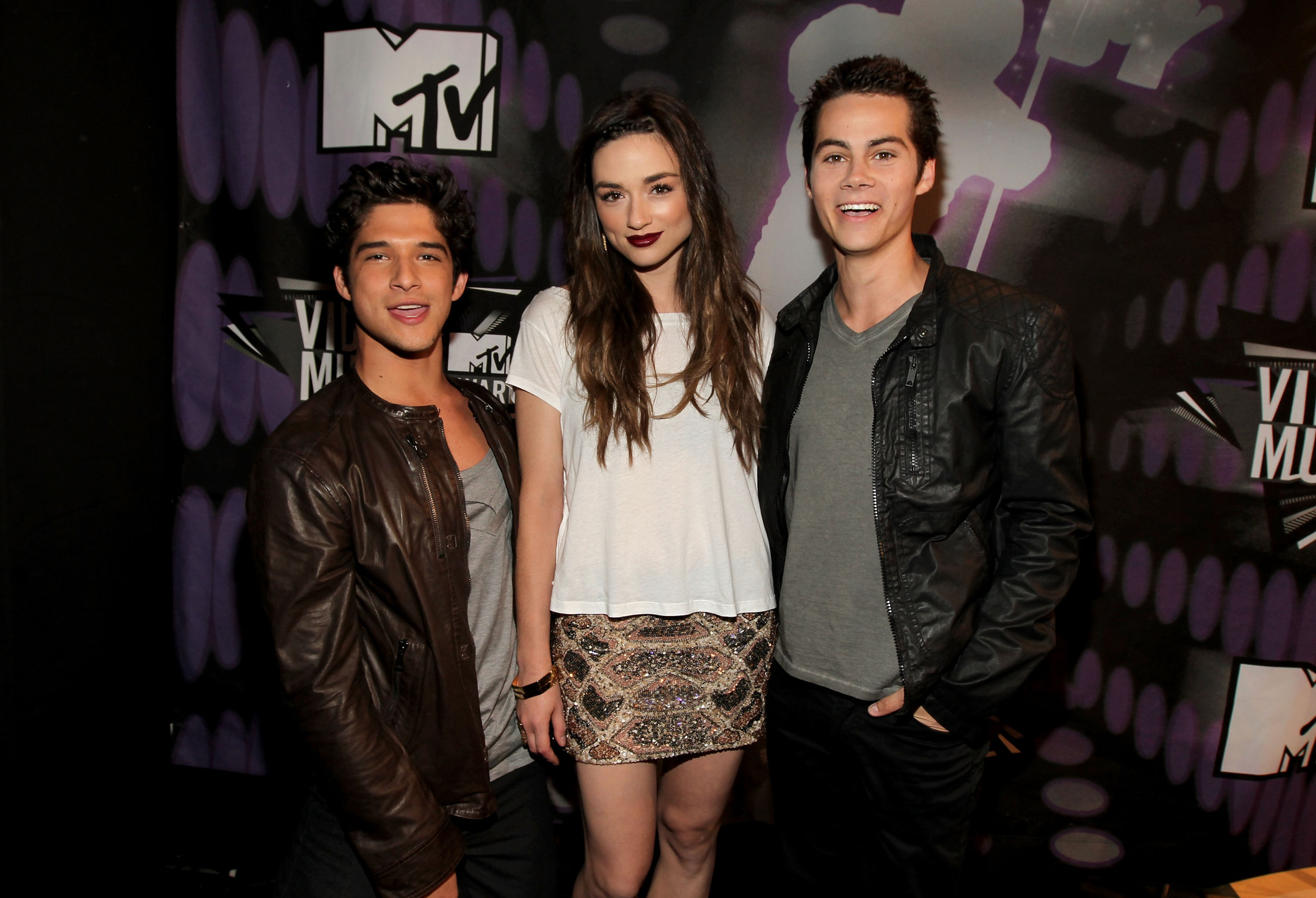 Tyler Posey, Crystal Reed and Dylan O'Brien