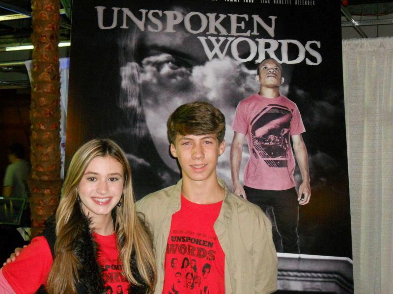 Katie with Parker Wierling-fellow co-star on Unspoken Words