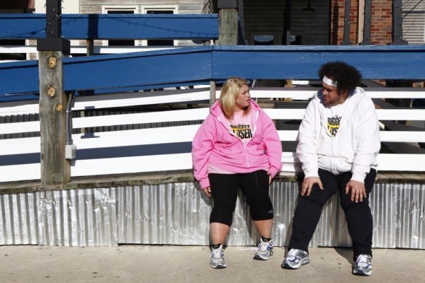 Still of Michael Ventrella and Ashley Johnston in The Biggest Loser (2004)