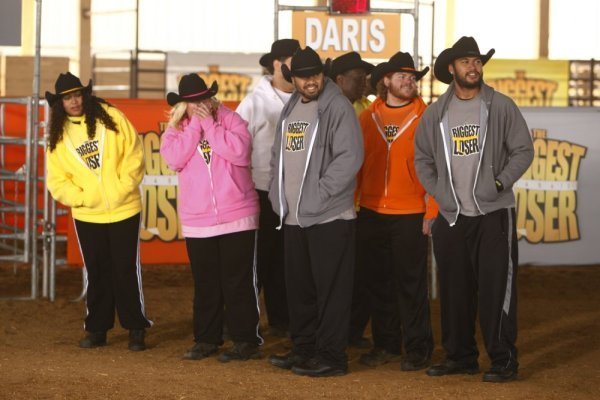 Still of Daris George, Koli Palu, Sam Poueu and Ashley Johnston in The Biggest Loser (2004)