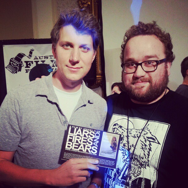 Lundon Boyd and Director Jeff Nichols at the Austin Film Festival