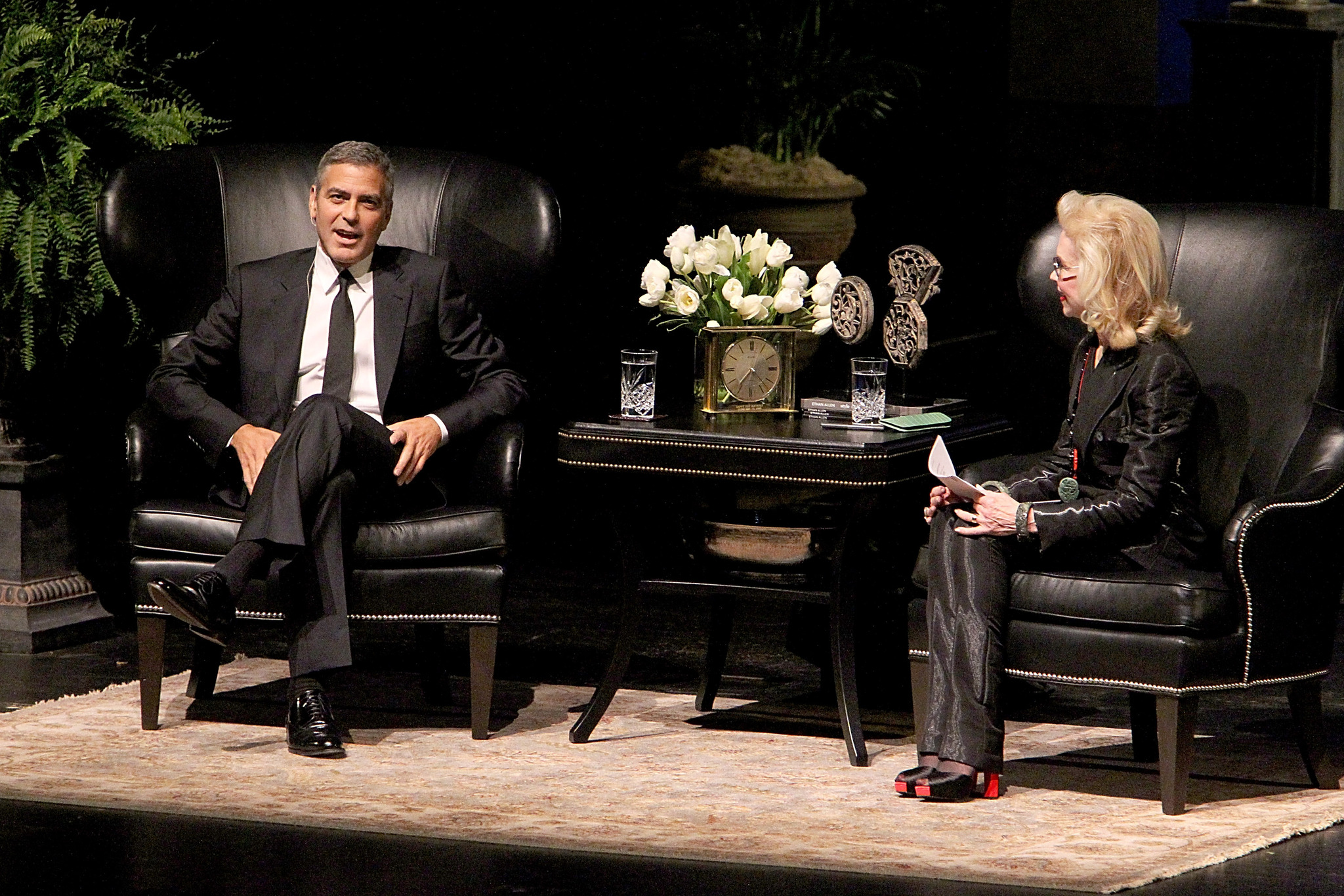 George Clooney and Lynn Wyatt