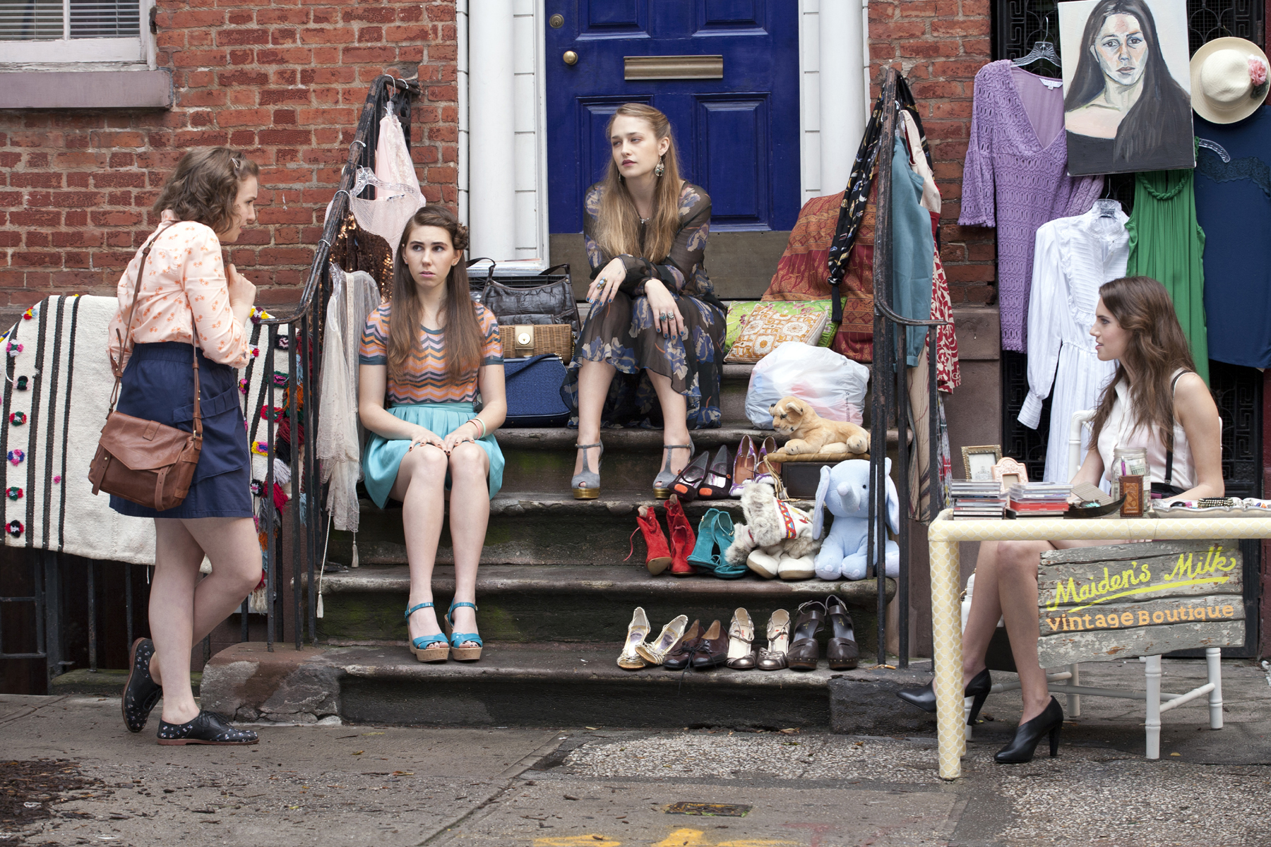 Still of Zosia Mamet, Lena Dunham, Jemima Kirke and Allison Williams in Girls (2012)