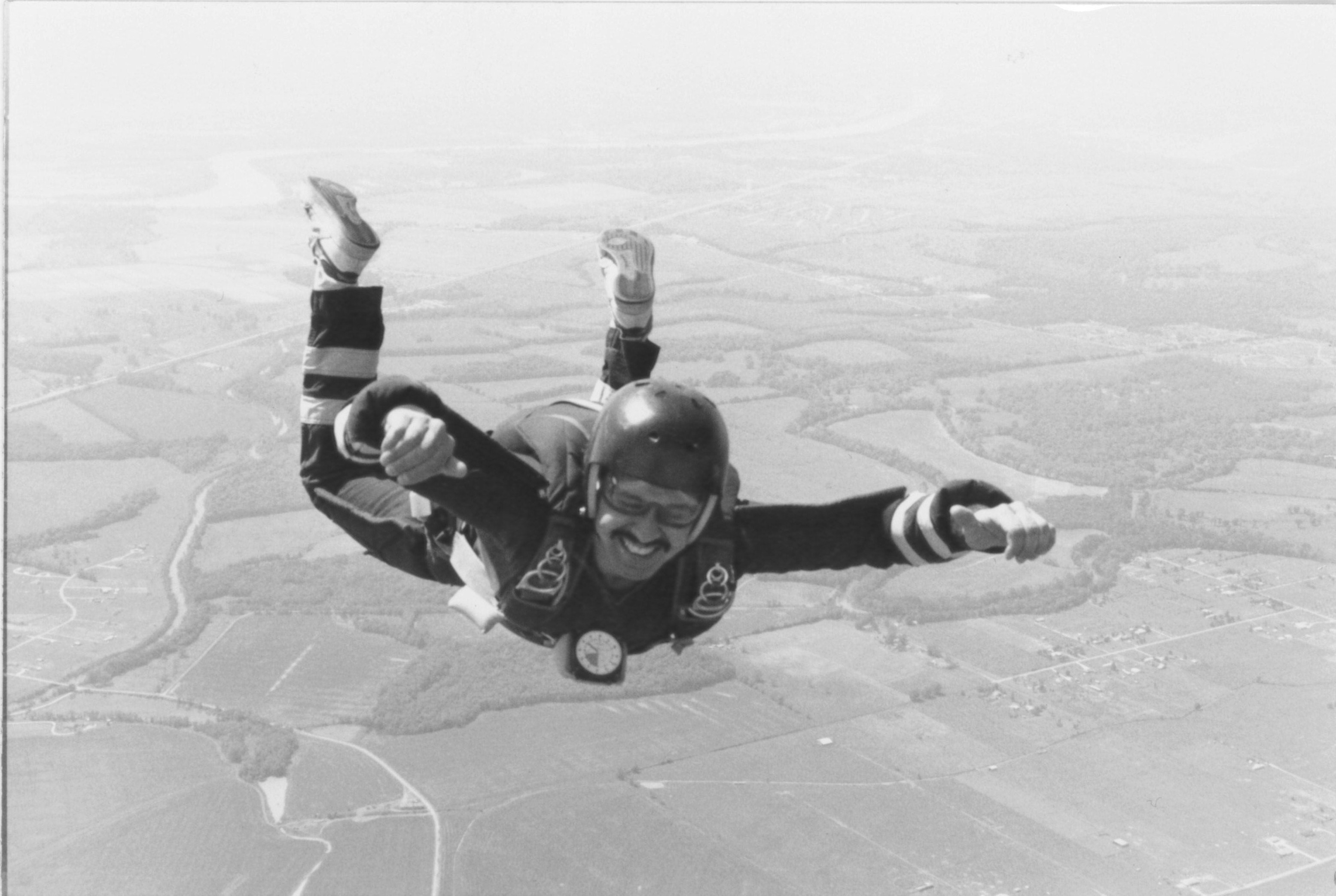 Joseph Blackstone having fun at 4500 feet.