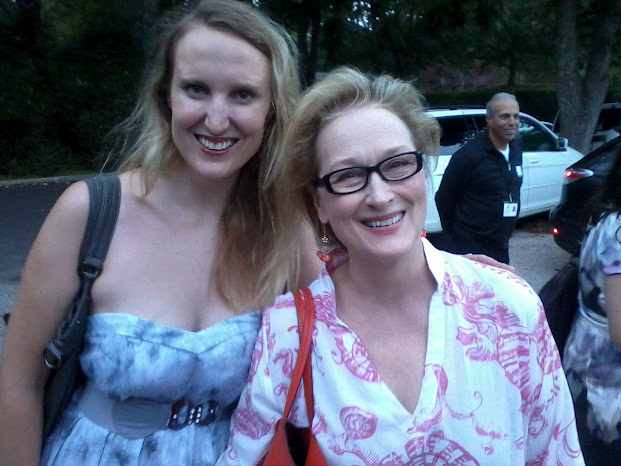 Jenna Rae Montgomery and Meryl Streep at the Hampton International Film Festival