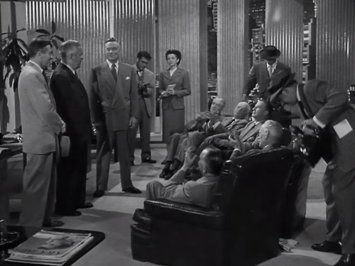 Still of Phyllis Coates, John Eldredge, John Hamilton, Jack Larson and Robert Shayne in Adventures of Superman (1952)