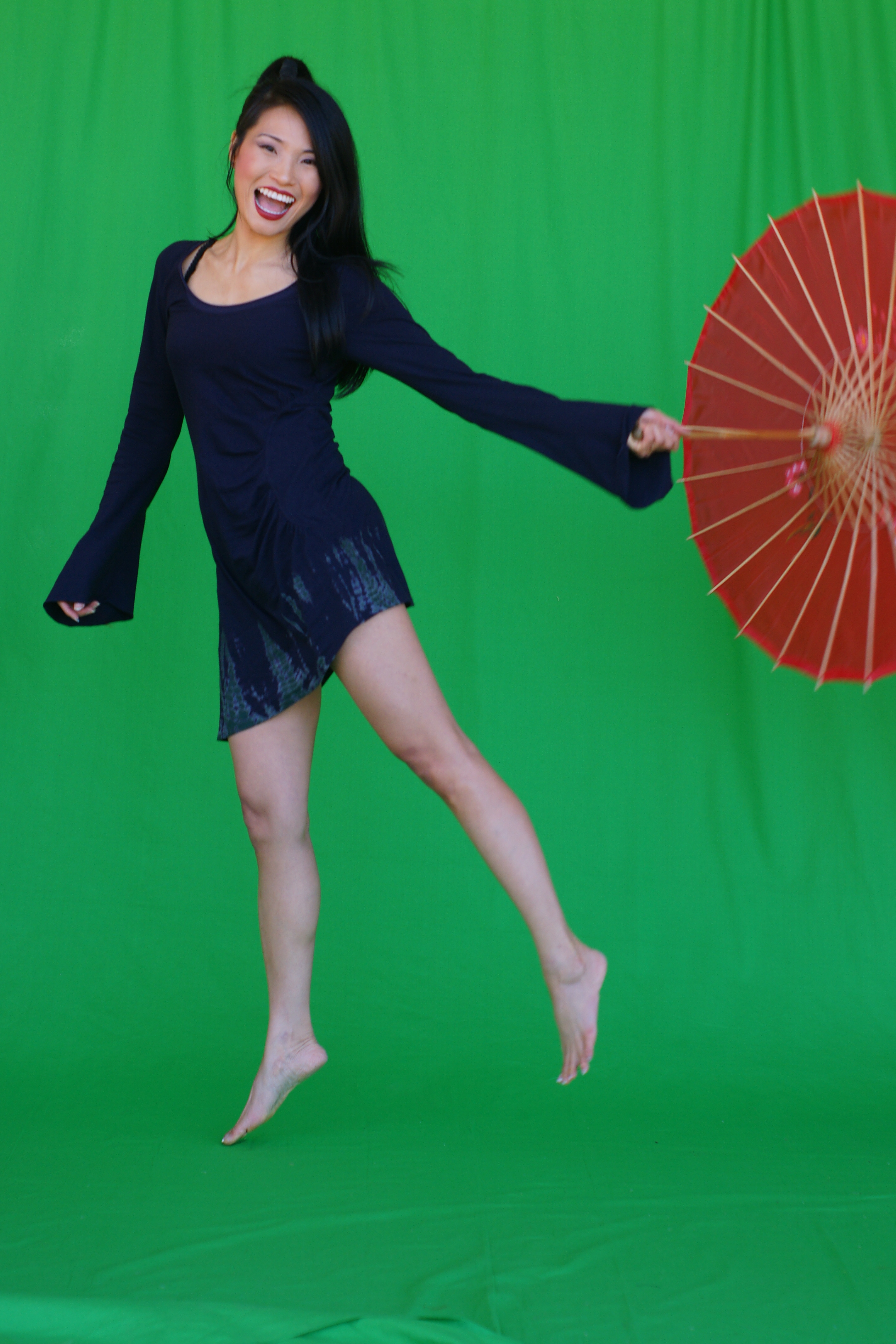 Lai Peng Chan Umbrella leap! Malaysian-born Australian Actress. Taking the Leap of Faith!