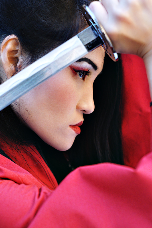 Actress Lai Peng Chan Superheroes and Supervillains Girl Samurai Ready To Strike
