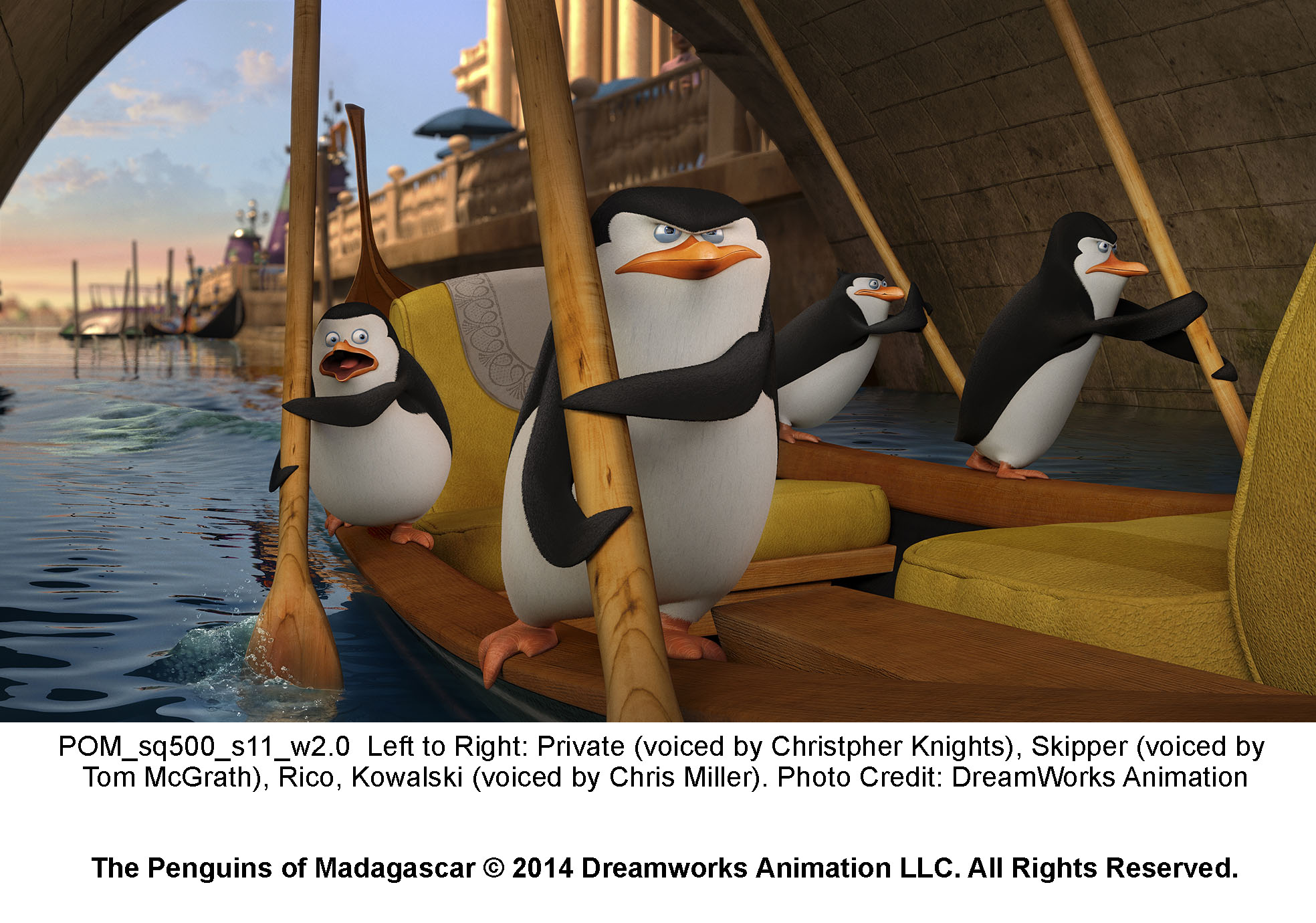 Still of Tom McGrath and Chris Miller in Penguins of Madagascar (2014)