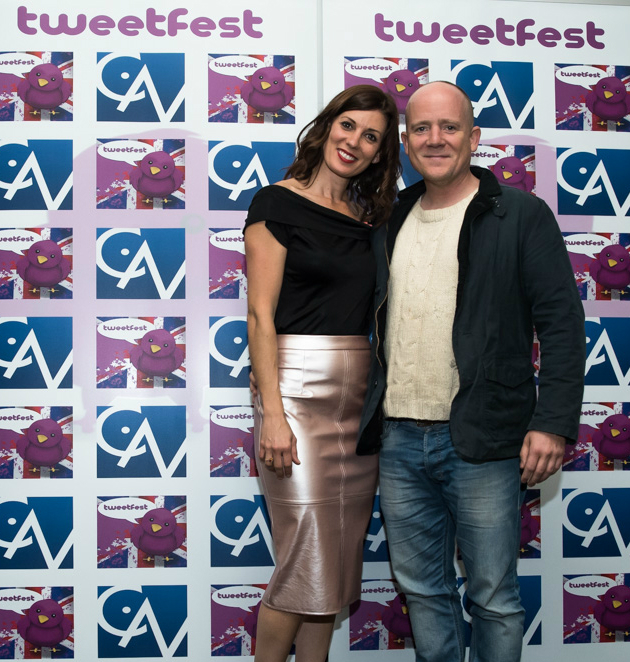 With Richard Glover, at the event of TweetFest, London (2015)