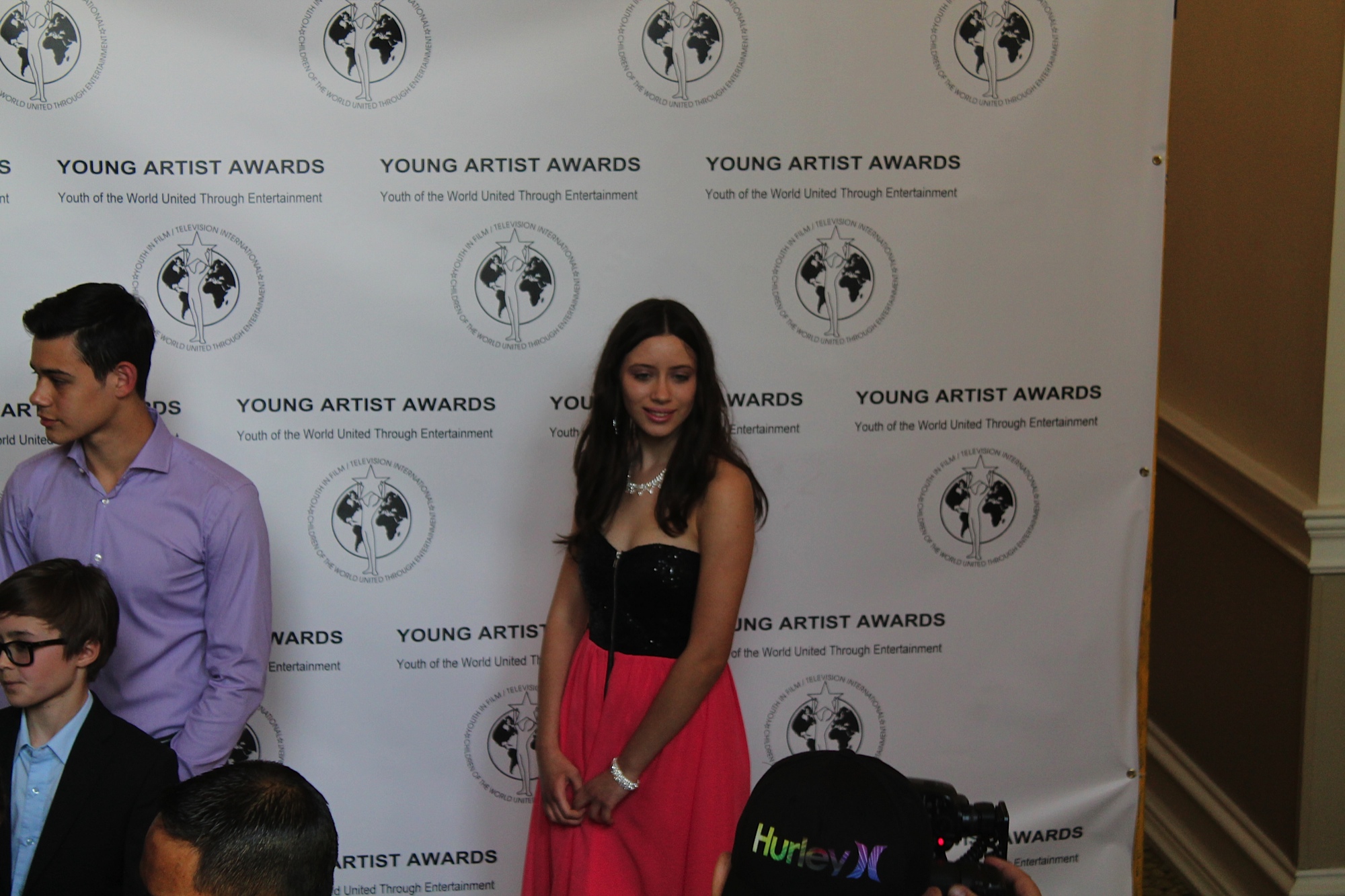 Janette Bundic on the red carpet at the 2015 Young Artist Awards in LA