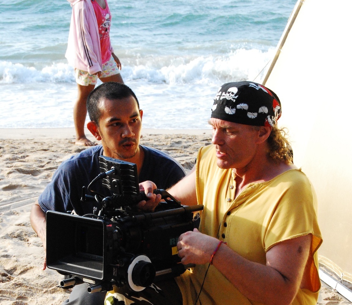 Roy on location at Cozy Beach, Pattaya, Thailand.