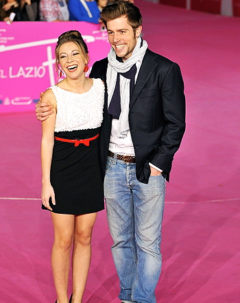 Ed Hendrik (a.k.a. Edoardo Purgatori) and Eleonora Cadeddu at event for Un Medico in Famiglia 8, during the Roma Fiction Fest 2012