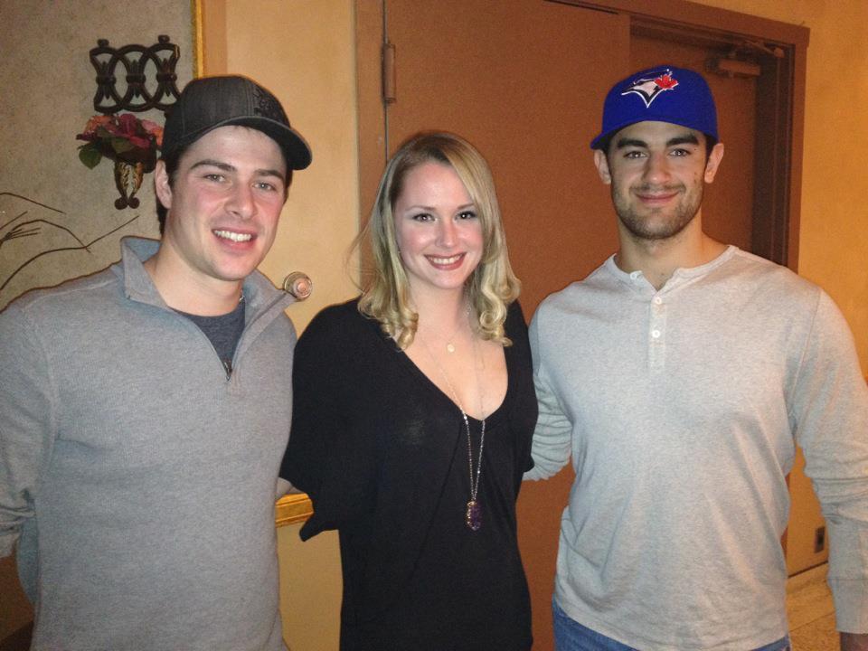 Helena Marie having performed at the Max Pacioretty Texas Hold'Em Charity Event, in Montreal. Pictured here with Max Pacioretty and Raphael Diaz, from the Montreal Canadiens.