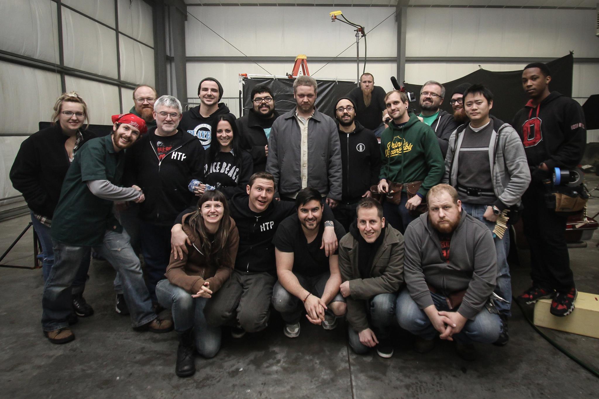 The cast and crew of Pity.