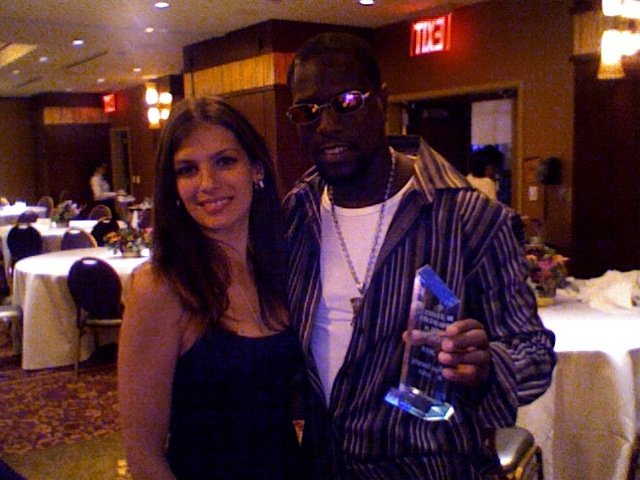 PMFF Award 2008 - Emerging Talent (Film Festival Award)- Kim (left) Award Presenter & Roc DaGuard (right) Award recipient..