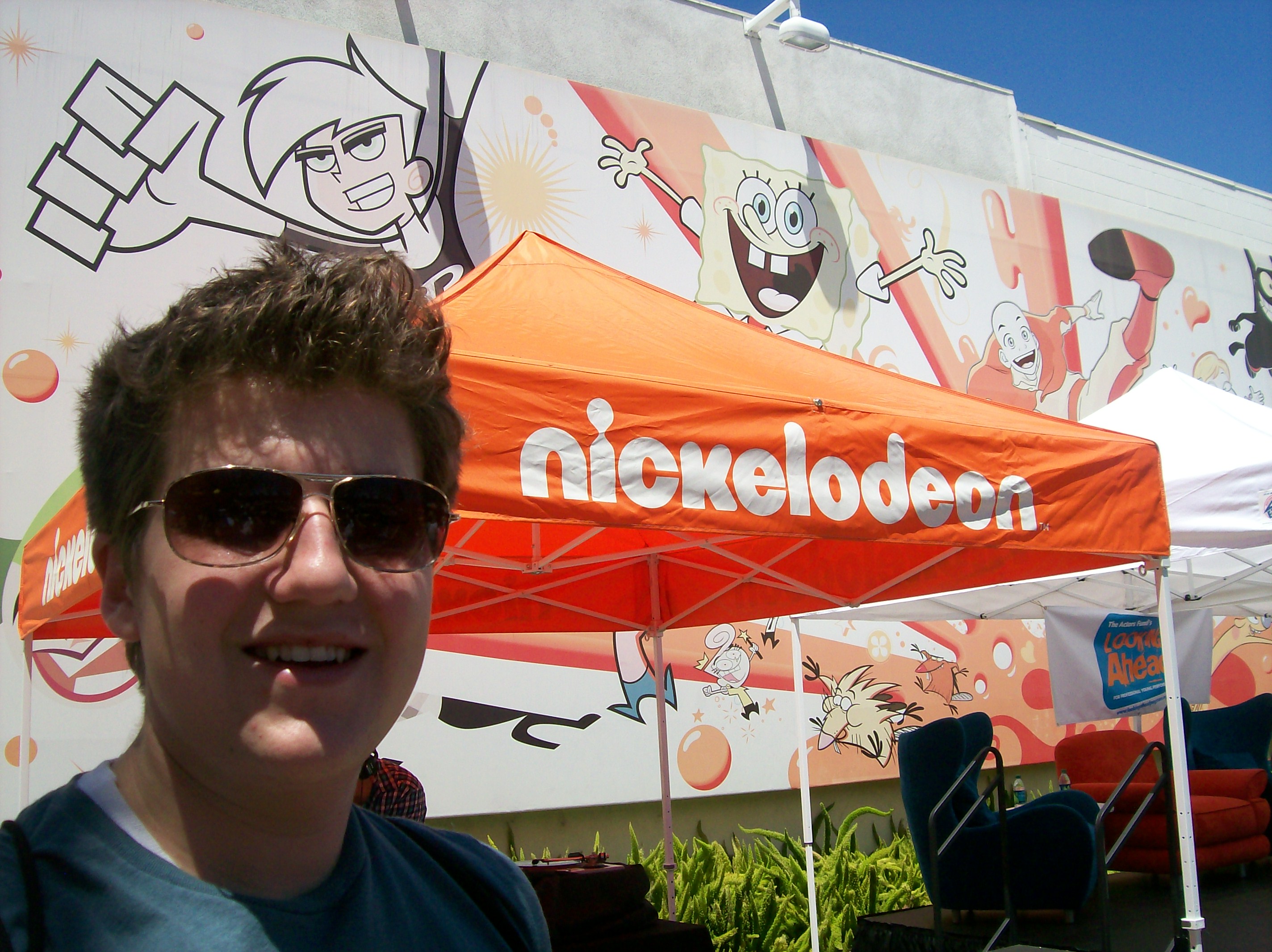 David at Nickelodeon Studios in Burbank.