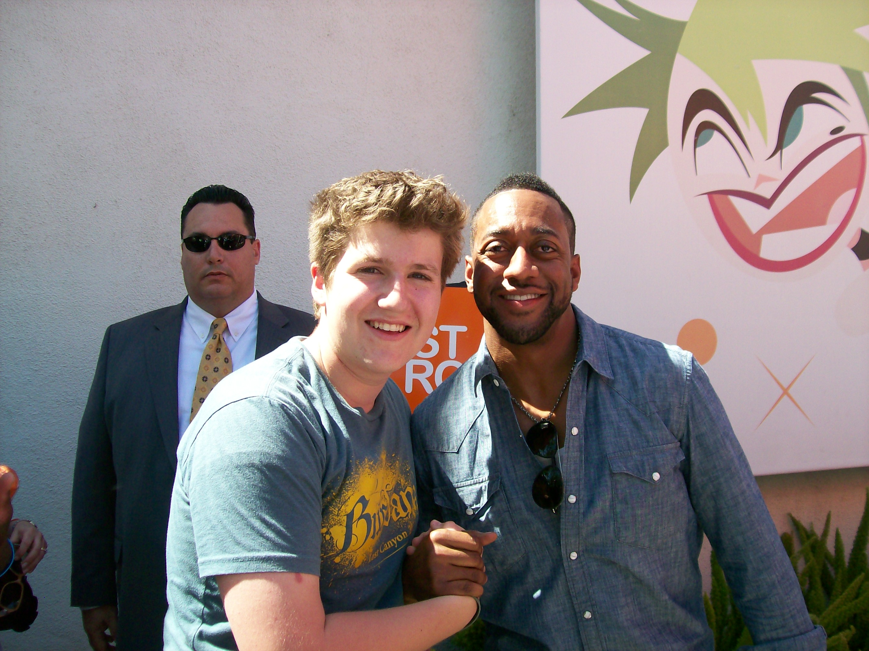 David Buehrle with funny man, Jaleel White