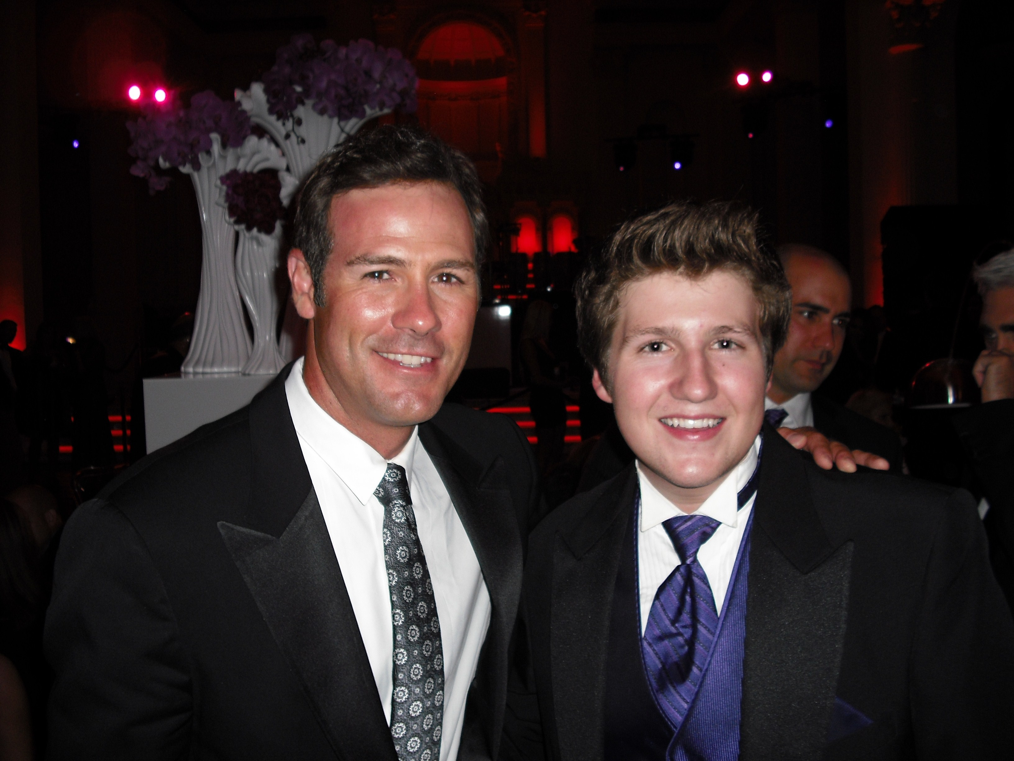 David with The Insider's Chris Jacobs at Entertainment Tonight's Emmy After Party
