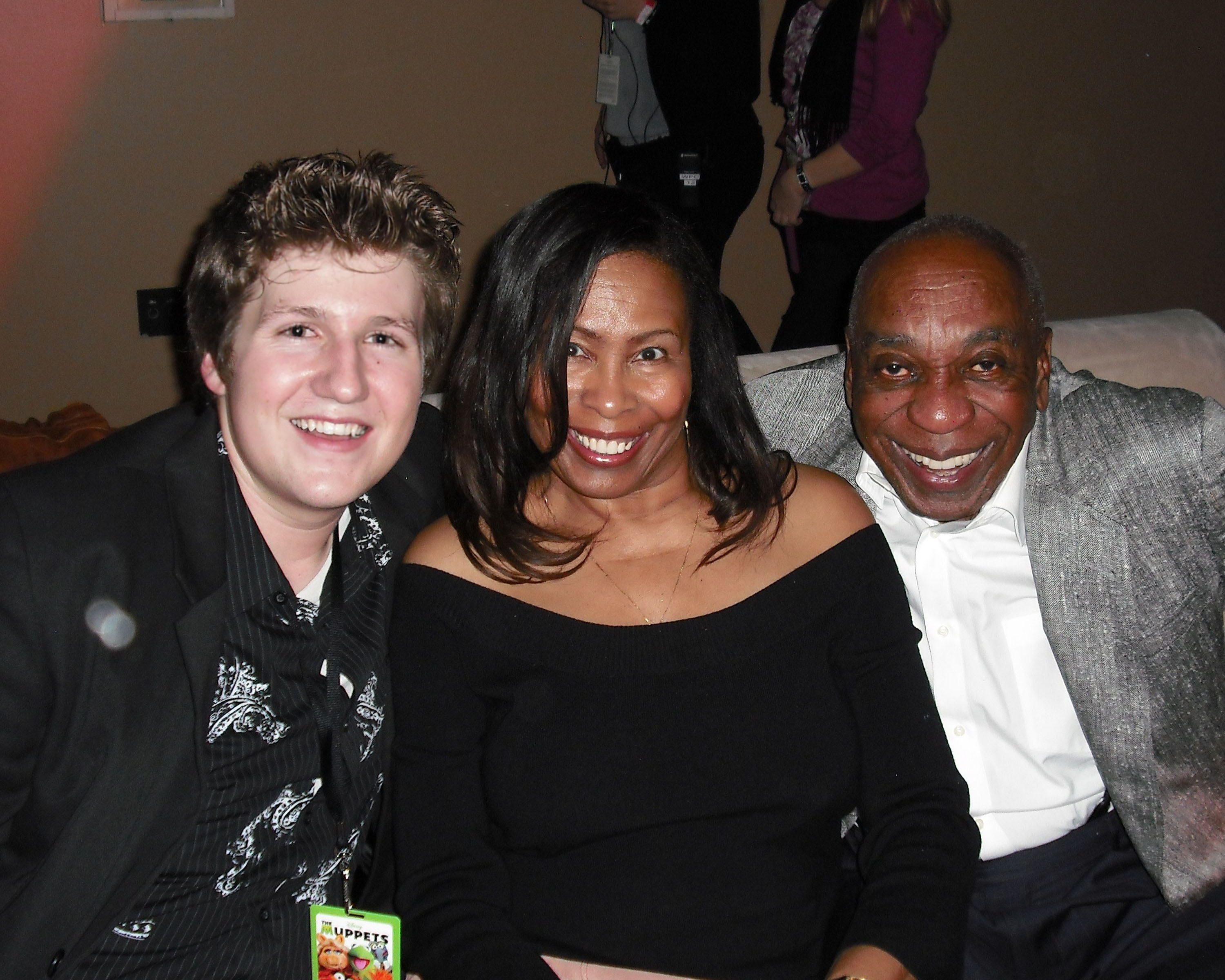 David Buehrle and Mr. and Mrs. Bill Cobbs at The Muppets Premiere and After Party.