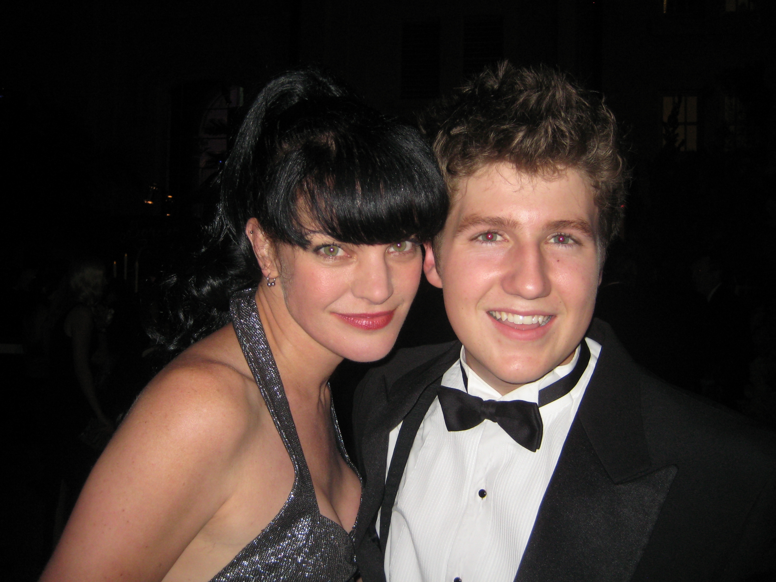 David with one of favorite female actress, Ms Pauley Perrette of NCIS.