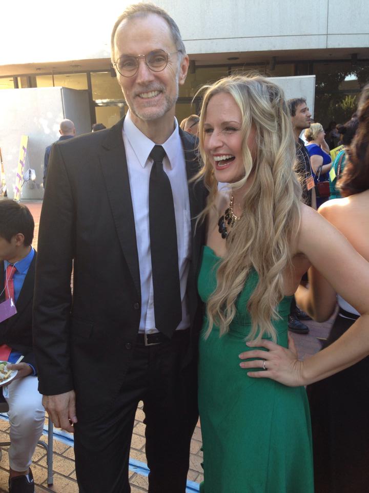 With actress Jenn Gotzon - Stellae Awards Show co-host at Pan Pacific Film Festival in Los Angeles