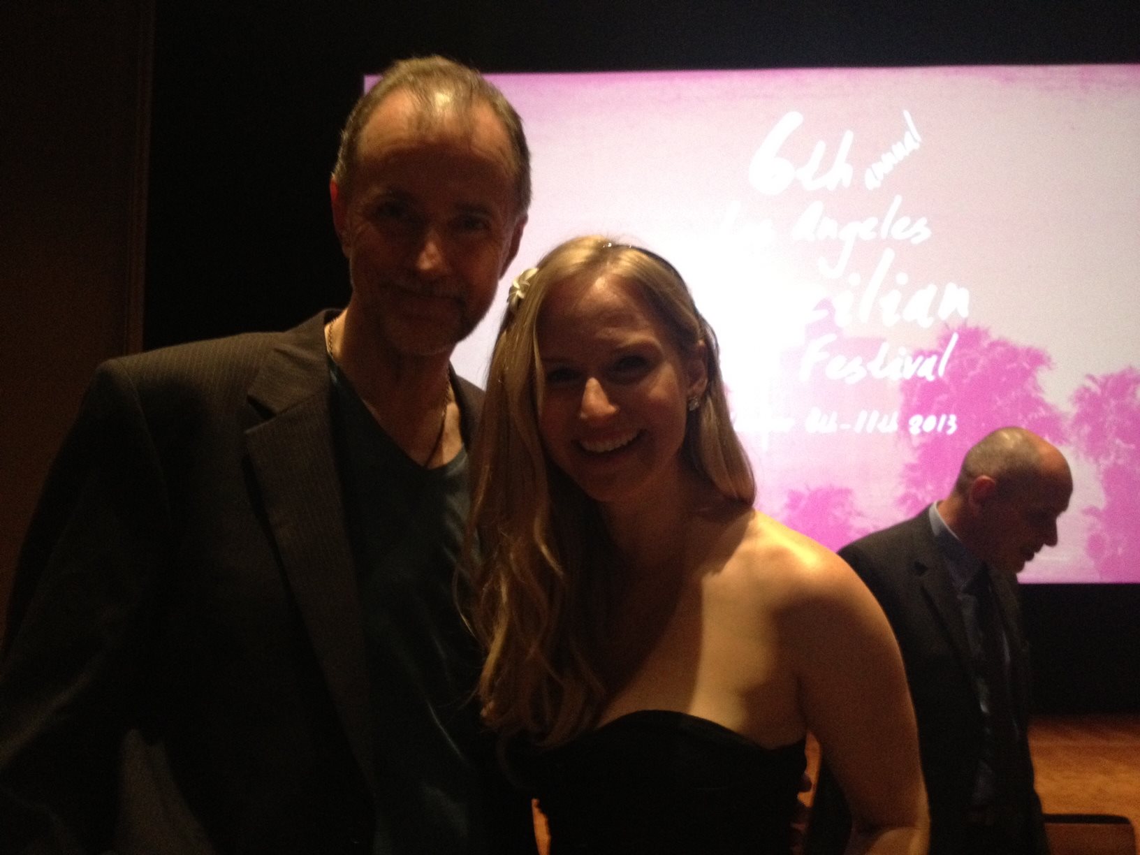 Richard E. Wilson with Jenn Gotzon at LA Brazilian Film Festival 2013.