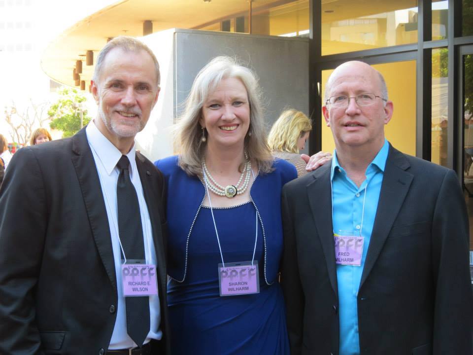 With Sharon Wilharm & Fred Wilharm - Director & Producer of The Good Book silent film at Pan Pacific Film Festival in Los Angeles.