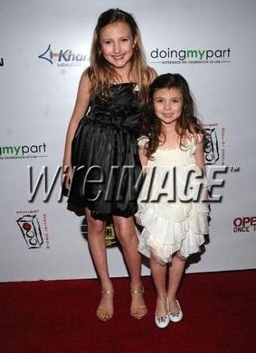 Kenzie and Madison Hall at Watering Seeds Red Carpet Event.
