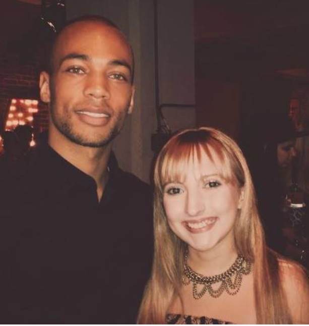 Kenzie Hall with Kendrick Sampson at Boot Bash.