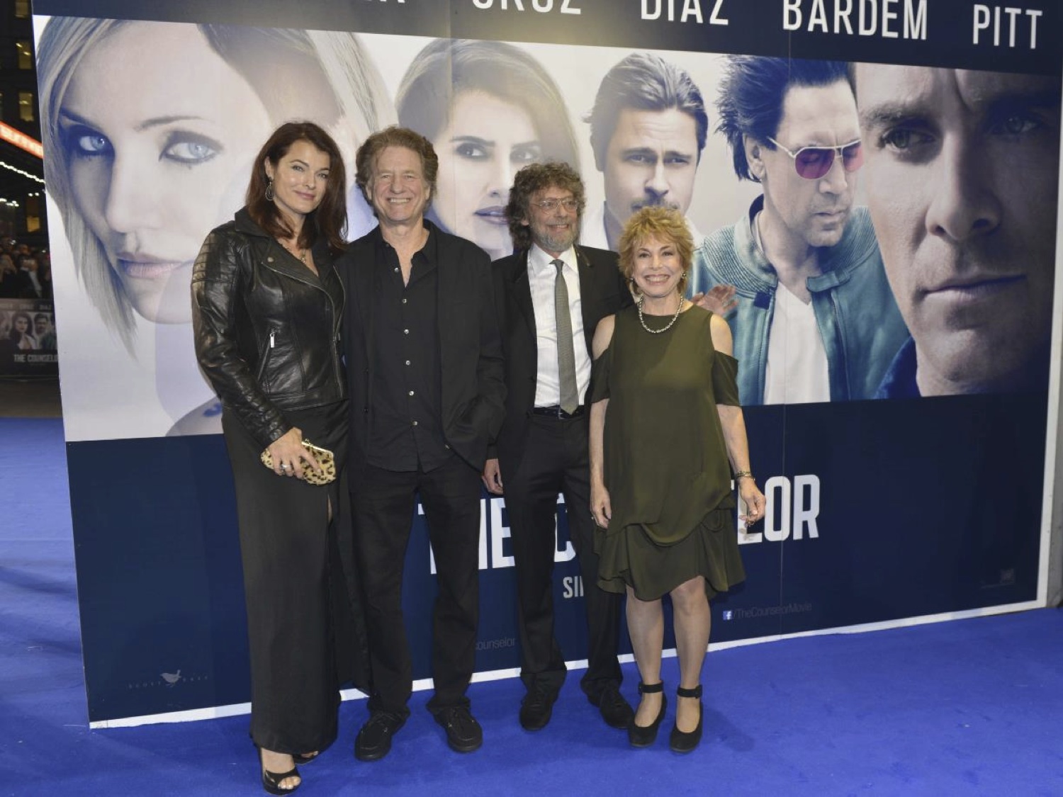 Producers Steve Schwartz, Paula Mae Schwartz, Nick Wechsler and his wife Stephanie Romanov at the London screening of THE COUNSELOR.