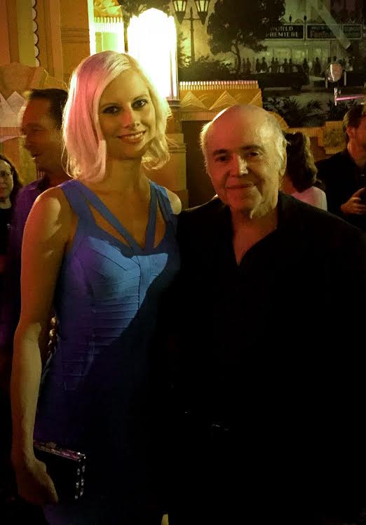 Cela Scott and Walter Koenig at the premiere of of 