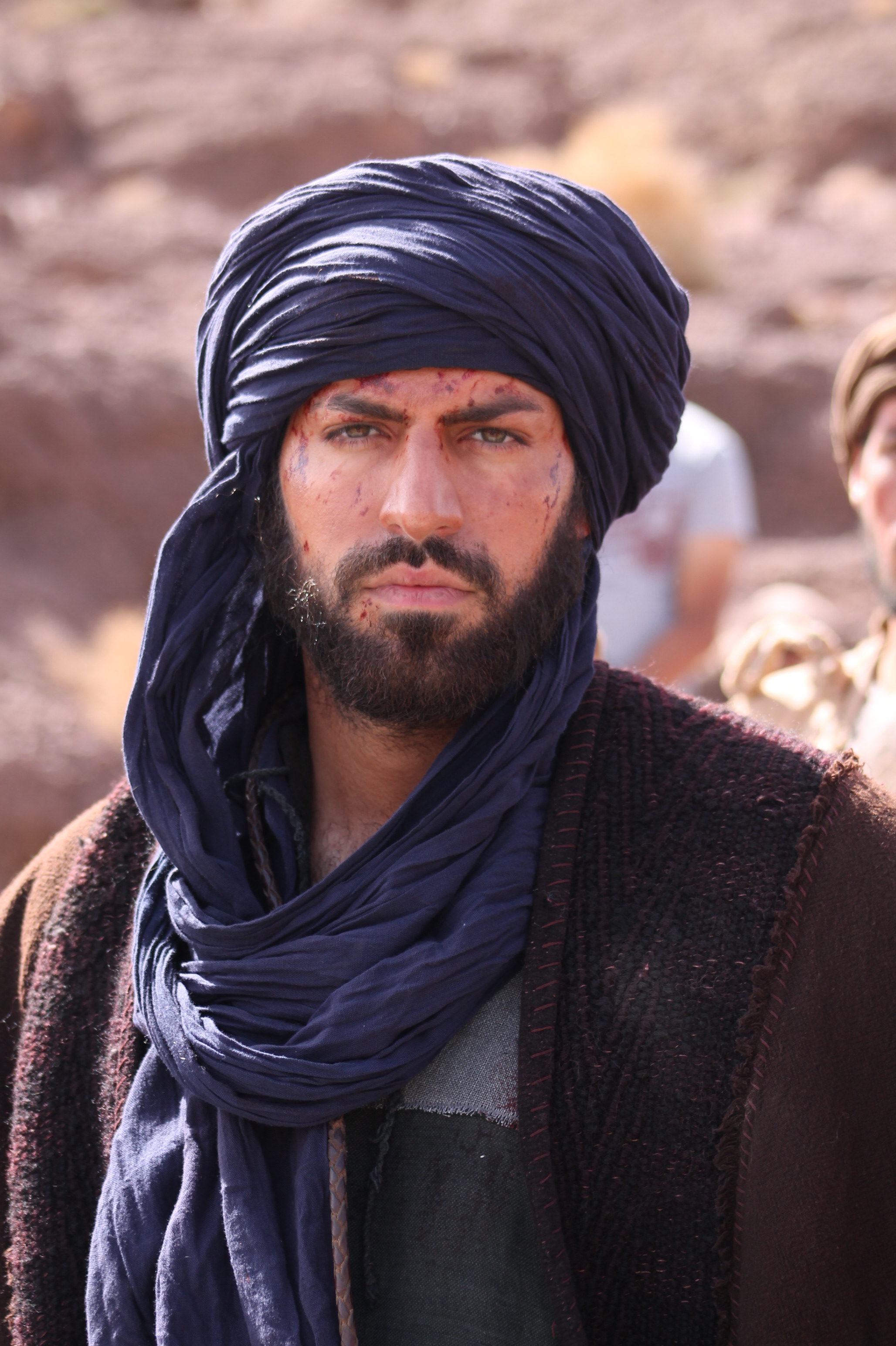 Saif Al-Warith on the set of The Red Tent (2014)